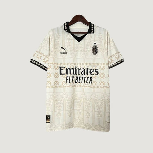 AC Milan - Maillot x PLEASURES Forth - Crème, Noir - Ashford&Co